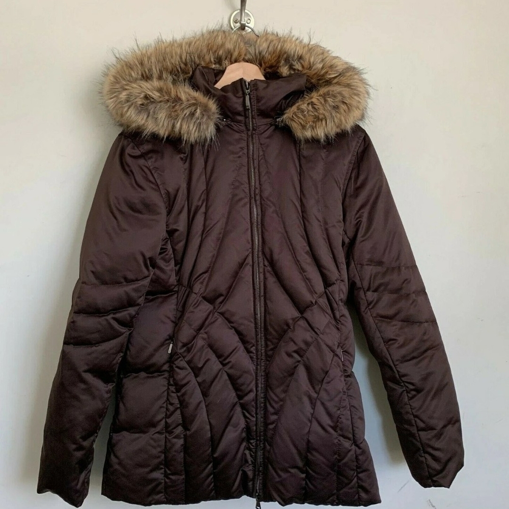 a.n.a. Puffer Jacket Zip Brown